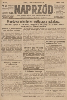 Naprzód : organ centralny polskiej partyi socyalno-demokratycznej. 1917, nr 90