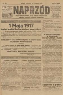 Naprzód : organ centralny polskiej partyi socyalno-demokratycznej. 1917, nr 101