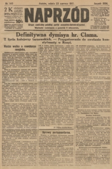 Naprzód : organ centralny polskiej partyi socyalno-demokratycznej. 1917, nr 143