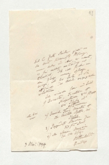 Brief von Alexander von Humboldt an Johann Carl Eduard Buschmann