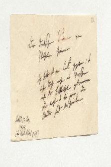 Brief von Emilie Caroline Seifert an Johann Carl Eduard Buschmann