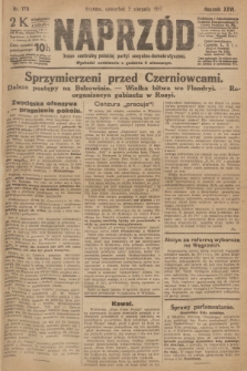 Naprzód : organ centralny polskiej partyi socyalno-demokratycznej. 1917, nr 176