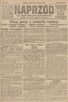 Naprzód : organ centralny polskiej partyi socyalno-demokratycznej. 1917, nr 214