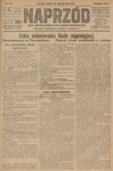 Naprzód : organ centralny polskiej partyi socyalno-demokratycznej. 1917, nr 241