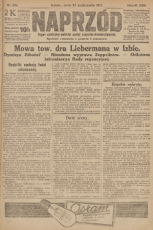 Naprzód : organ centralny polskiej partyi socyalno-demokratycznej. 1917, nr 245