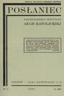 Posłaniec Diecezjalnego Instytutu Akcji Katolickiej. 1935, nr 2