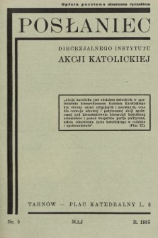 Posłaniec Diecezjalnego Instytutu Akcji Katolickiej. 1935, nr 5