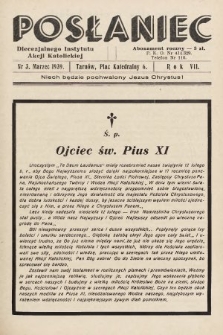 Posłaniec Diecezjalnego Instytutu Akcji Katolickiej. 1939, nr 3
