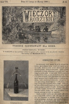 Wieczory Rodzinne : tygodnik illustrowany dla dzieci. R. 7, 1886, nr 10