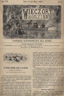 Wieczory Rodzinne : tygodnik illustrowany dla dzieci. R. 7, 1886, nr 21
