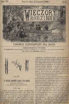 Wieczory Rodzinne : tygodnik illustrowany dla dzieci. R. 7, 1886, nr 23