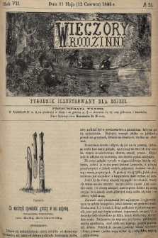 Wieczory Rodzinne : tygodnik illustrowany dla dzieci. R. 7, 1886, nr 24