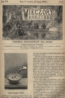 Wieczory Rodzinne : tygodnik illustrowany dla dzieci. R. 7, 1886, nr 27