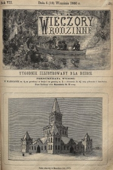 Wieczory Rodzinne : tygodnik illustrowany dla dzieci. R. 7, 1886, nr 38