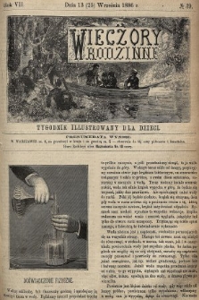 Wieczory Rodzinne : tygodnik illustrowany dla dzieci. R. 1, 1886, nr 39