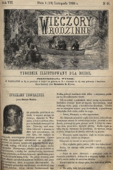 Wieczory Rodzinne : tygodnik illustrowany dla dzieci. R. 7, 1886, nr 46