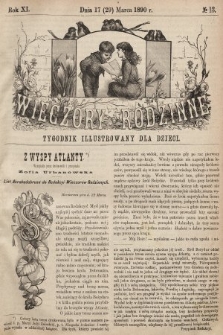 Wieczory Rodzinne : tygodnik illustrowany dla dzieci. R. 11, 1890, nr 13
