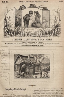 Wieczory Rodzinne : tygodnik illustrowany dla dzieci. R. 11, 1890, nr 15