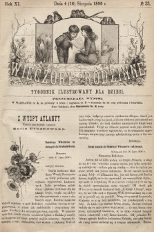 Wieczory Rodzinne : tygodnik ilustrowany dla dzieci. R. 11, 1890, nr 33