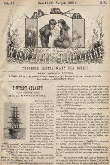 Wieczory Rodzinne : tygodnik ilustrowany dla dzieci. R. 11, 1890, nr 34