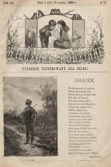 Wieczory Rodzinne : tygodnik ilustrowany dla dzieci. R. 11, 1890, nr 37