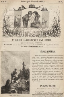 Wieczory Rodzinne : tygodnik ilustrowany dla dzieci. R. 11, 1890, nr 38