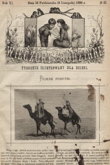 Wieczory Rodzinne : tygodnik ilustrowany dla dzieci. R. 11, 1890, nr 45