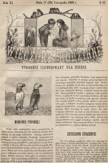 Wieczory Rodzinne : tygodnik ilustrowany dla dzieci. R. 11, 1890, nr 48