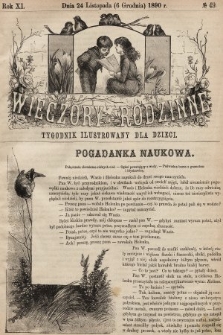 Wieczory Rodzinne : tygodnik ilustrowany dla dzieci. R. 11, 1890, nr 49