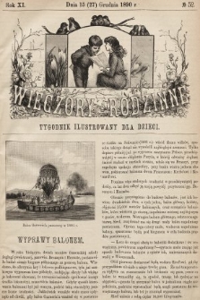 Wieczory Rodzinne : tygodnik ilustrowany dla dzieci. R. 11, 1890, nr 52