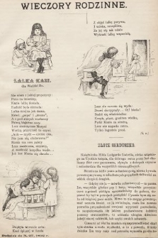 Wieczory Rodzinne : tygodnik ilustrowany dla dzieci. 1892, nr 27