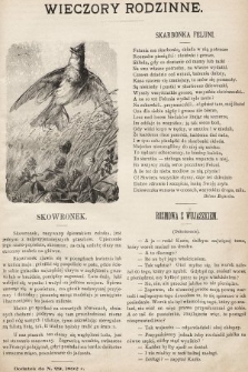 Wieczory Rodzinne : tygodnik ilustrowany dla dzieci. 1892, nr 29