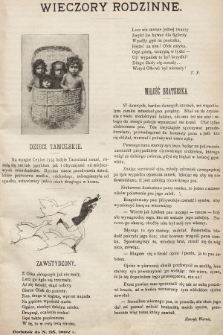 Wieczory Rodzinne : tygodnik ilustrowany dla dzieci. 1892, nr 35