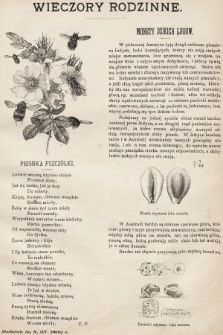 Wieczory Rodzinne : tygodnik ilustrowany dla dzieci. 1892, nr 37