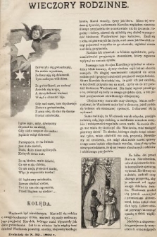 Wieczory Rodzinne : tygodnik ilustrowany dla dzieci. 1892, nr 52