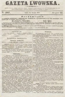 Gazeta Lwowska. 1851, nr 287