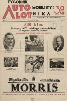 Tygodnik Automobilisty i Lotnika. 1928, nr 1
