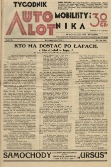 Tygodnik Automobilisty i Lotnika. 1929, nr 34