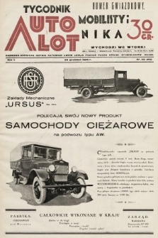 Tygodnik Automobilisty i Lotnika. 1929, nr 52