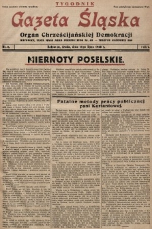 Gazeta Śląska : organ Chrześcijańskiej Demokracji. 1928, nr 6