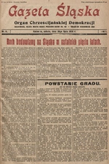 Gazeta Śląska : organ Chrześcijańskiej Demokracji. 1928, nr 11