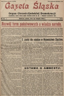 Gazeta Śląska : organ Chrześcijańskiej Demokracji. 1928, nr 12