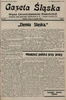 Gazeta Śląska : organ Chrześcijańskiej Demokracji. 1928, nr 20