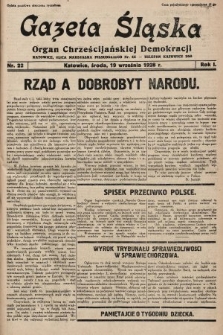 Gazeta Śląska : organ Chrześcijańskiej Demokracji. 1928, nr 22