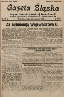 Gazeta Śląska : organ Chrześcijańskiej Demokracji. 1928, nr 25