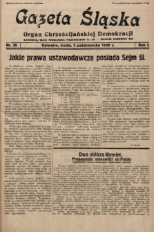Gazeta Śląska : organ Chrześcijańskiej Demokracji. 1928, nr 26