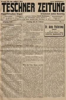 Teschner Zeitung : unparteiisches Organ. 1930, nr 7