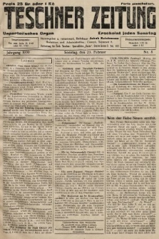 Teschner Zeitung : unparteiisches Organ. 1930, nr 8