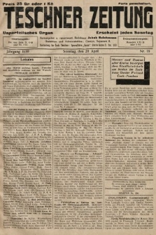 Teschner Zeitung : unparteiisches Organ. 1930, nr 16