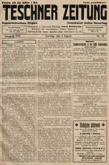 Teschner Zeitung : unparteiisches Organ. 1930, nr 31